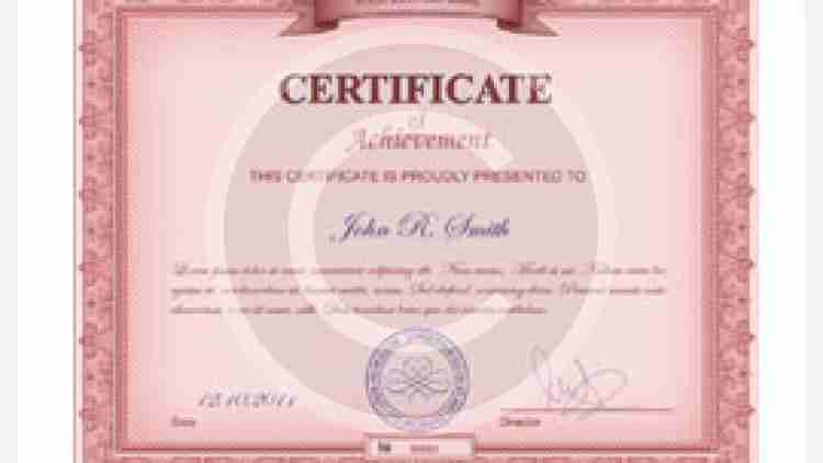 Certificate 1